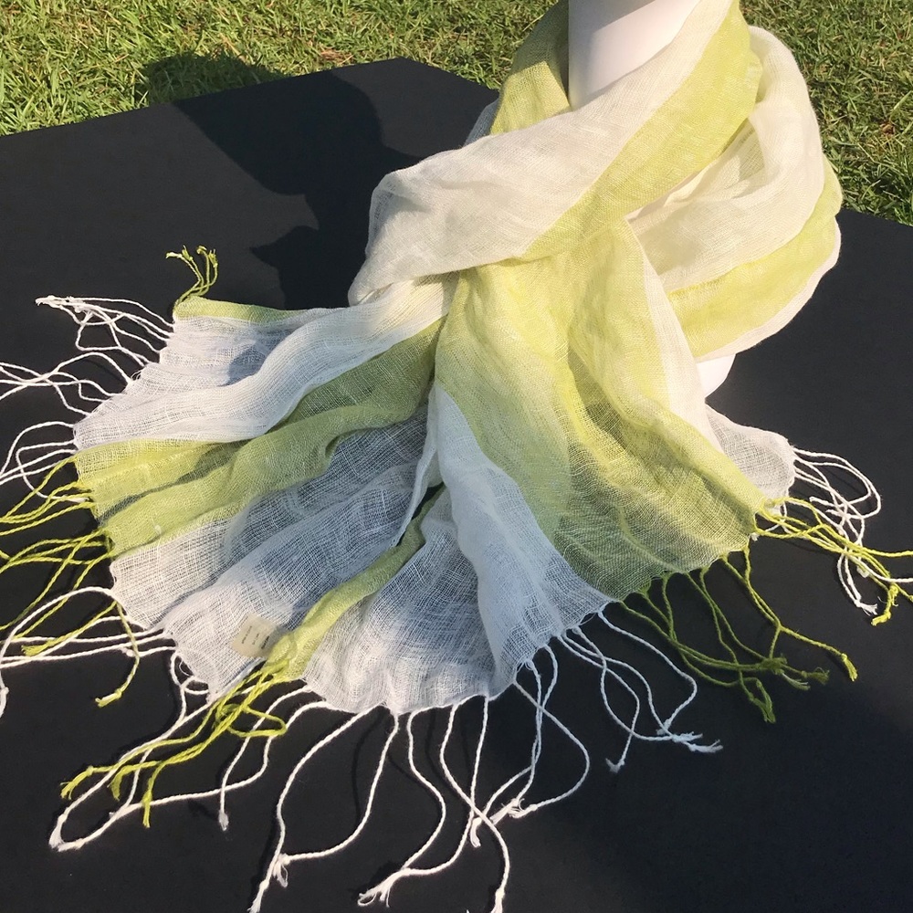 Lime Green and white